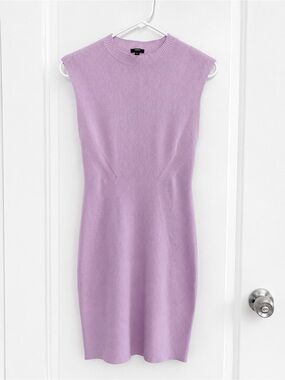 Express Women’s Lilac Sleeveless Midi Knit Dress Size Medium